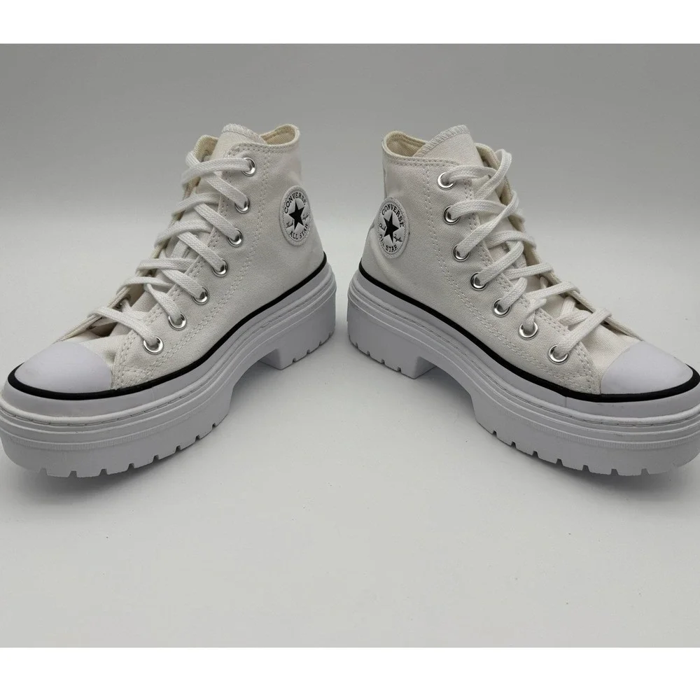 Converse‎ Madison Padded High Top Sneakers - White Canvas - Women's 6 NWT